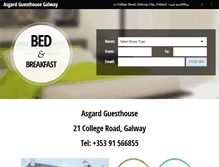 Tablet Screenshot of galwaycityguesthouse.com